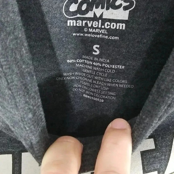 {Marvel Comics} Luke Cage Hero for Hore Grey T-Shirt Size Small - Picture 6 of 6